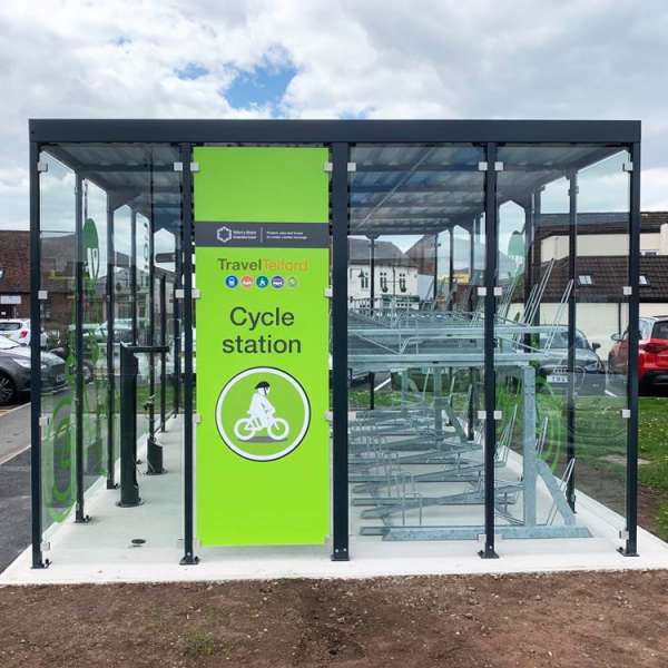 Falco Continues with the Rollout of Secure Cycle Hubs for Telford